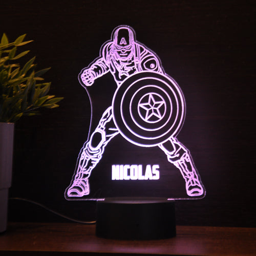 Acrylic Lamp Captain America