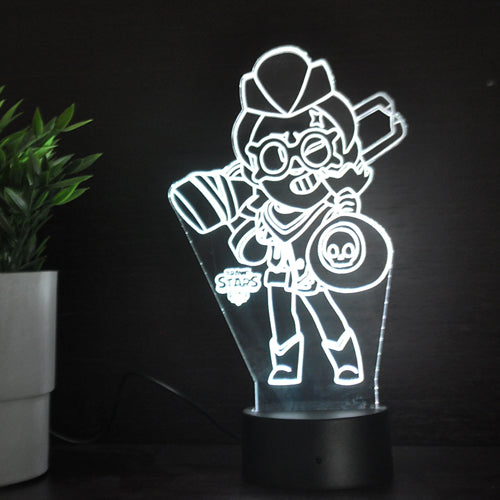 Acrylic Lamp Golden Belle Brawl Stars