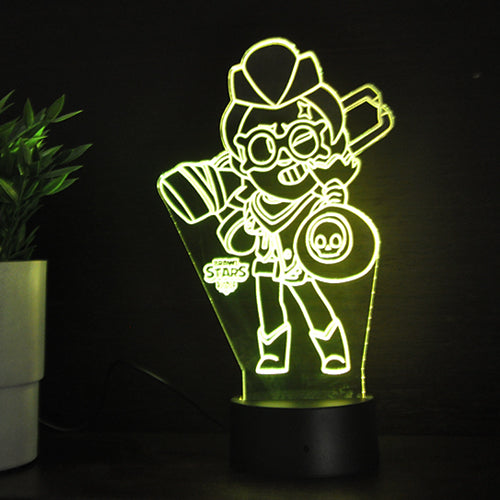 Acrylic Lamp Golden Belle Brawl Stars