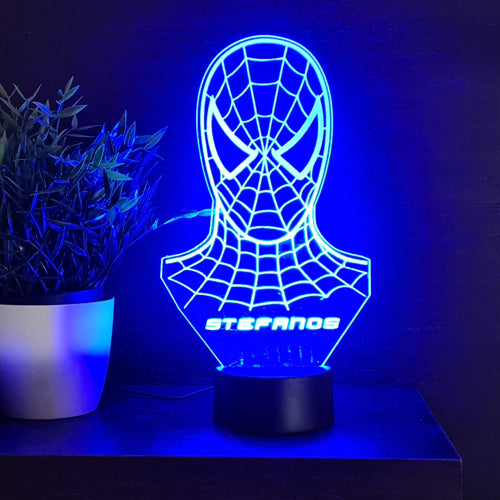 Acrylic Lamp Spiderman Head