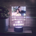 Acrylic Lamp Spotify with black base