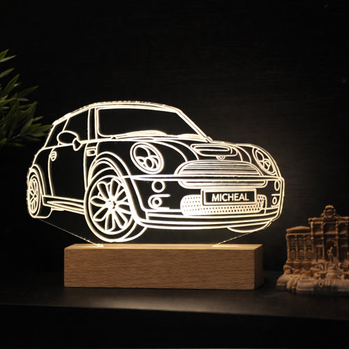 Acrylic Lamp Mini Cooper