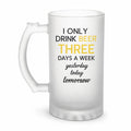 Beer Mug 16oz Frosted Glass