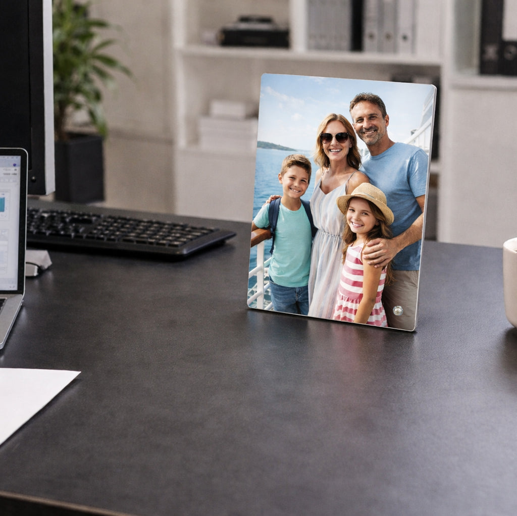 Aluminium Photo Panel 20x15cm with Metal Leg