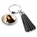 Keyring Metal Round with Tassel