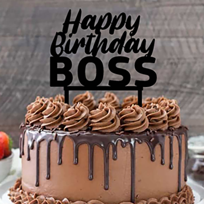 Cake Topper Boss Birthday