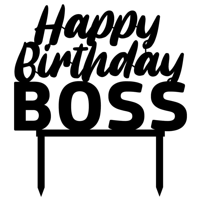 Cake Topper Boss Birthday