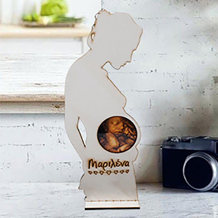 Pregnant with Ultrasound Baby Photo