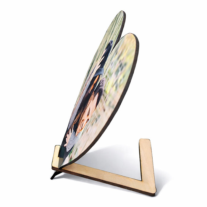 Heart wooden with stand