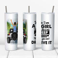 Stainless Steel Skinny Tumbler 20oz White