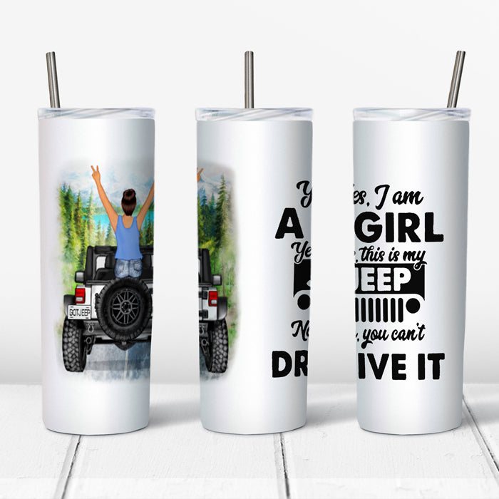 Stainless Steel Skinny Tumbler 20oz White