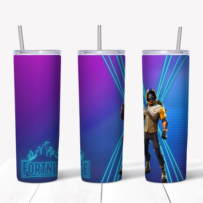Stainless Steel Skinny Tumbler 20oz White
