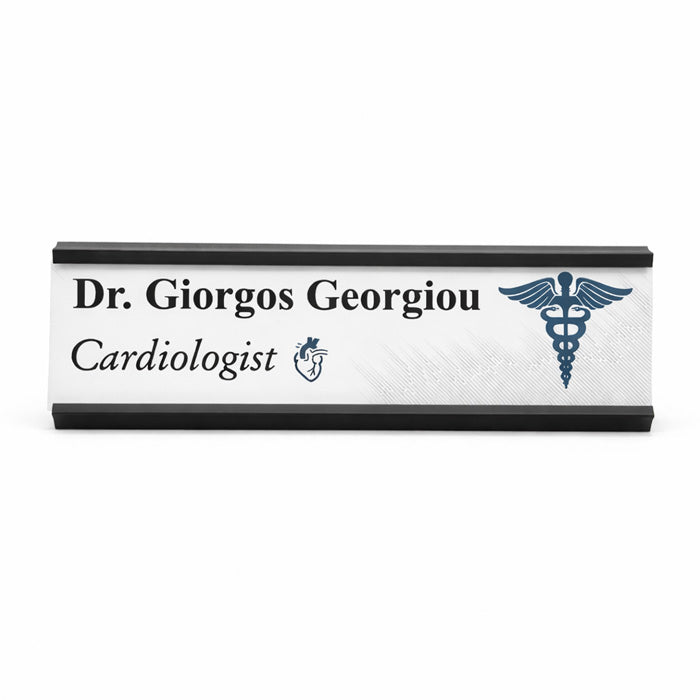 Name Plate Holder Black