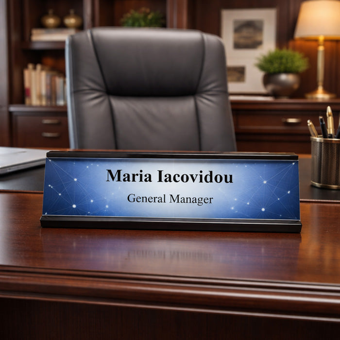 Name Plate Holder Black