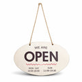 Natural Wood Oval Hanger