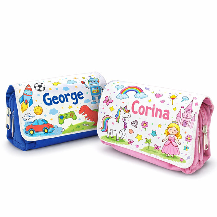Pencil Bag Blue/Pink