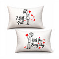 Pillow Bed Cover Set White (2 Pcs)