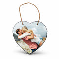 Photo Slate Hanging Heart 20x20cm