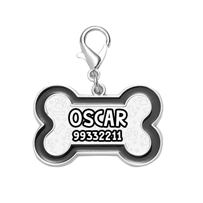 Pet Tag Dog Bone Zinc Alloy